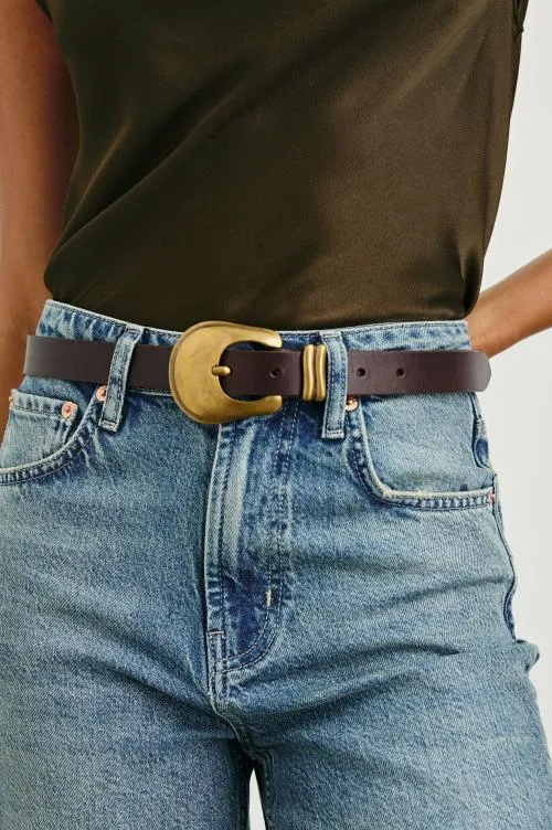 Women Rails Shoes and Accessories Rodeo Belt Brown Gold