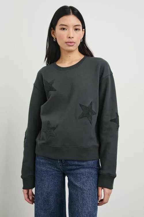 Women Rails Sleepwear and Lounge Sonia Sweatshirt Washed Black