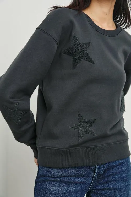 Women Rails Sleepwear and Lounge Sonia Sweatshirt Washed Black Women Rails Sleepwear and Lounge Sonia Sweatshirt Washed Black
