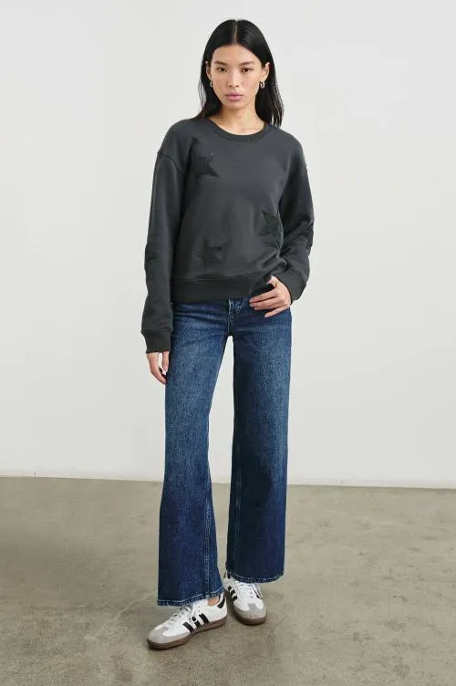 Women Rails Sleepwear and Lounge Sonia Sweatshirt Washed Black Women Rails Sleepwear and Lounge Sonia Sweatshirt Washed Black