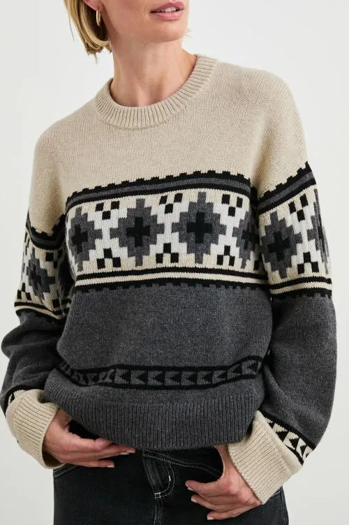 Women Rails Sweaters Emma Sweater Heather Fair Isle Women Rails Sweaters Emma Sweater Heather Fair Isle