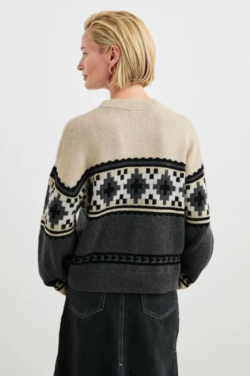 Women Rails Sweaters Emma Sweater Heather Fair Isle Women Rails Sweaters Emma Sweater Heather Fair Isle