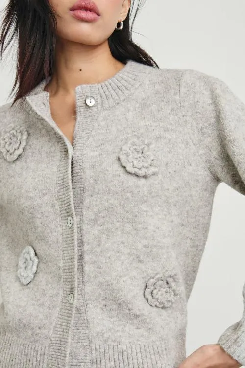Women Rails Sweaters Francesca Cardigan Heather Grey Women Rails Sweaters Francesca Cardigan Heather Grey