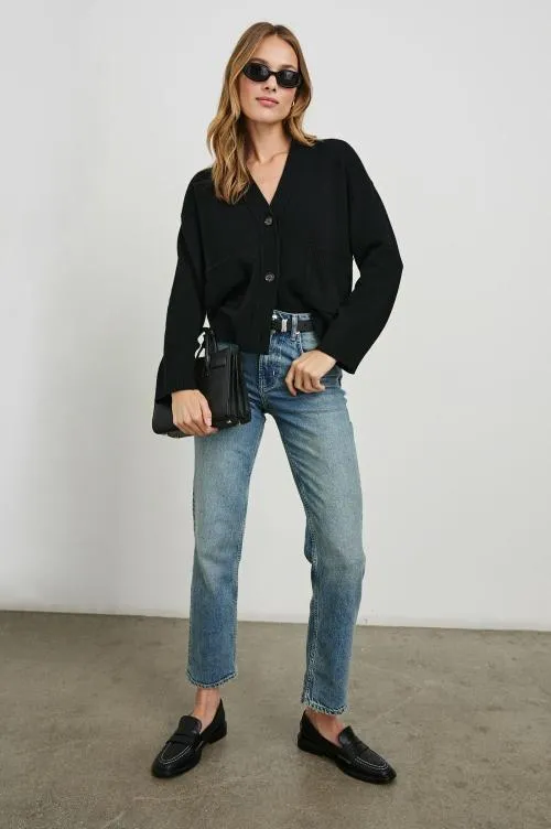 Women Rails Sweaters Lindi Cardigan Black Women Rails Sweaters Lindi Cardigan Black