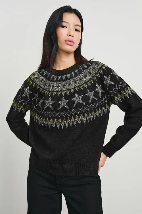 Women Rails Sweaters Zoey Sweater Metallic Fair Isle