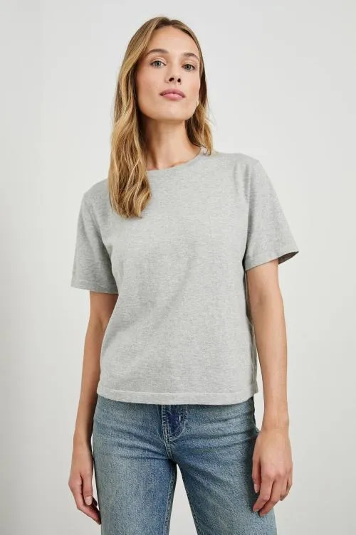 Women Rails Tees and Tanks Cotton Cashmere Tshirt Heather Grey