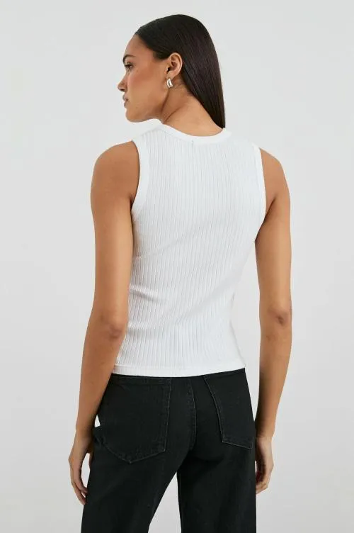 Women Rails Tees and Tanks The Racer Tank White
