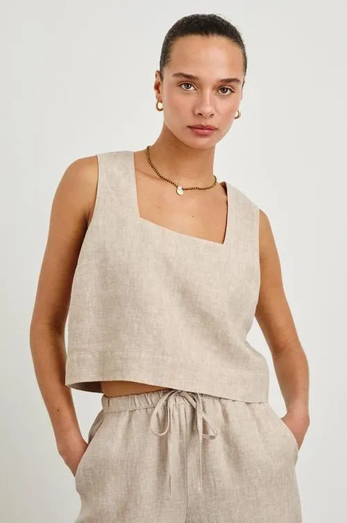 Women Rails Tops Akira Top Heathered Flax
