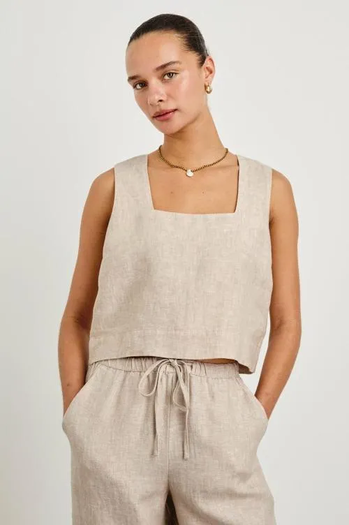 Women Rails Tops Akira Top Heathered Flax Women Rails Tops Akira Top Heathered Flax