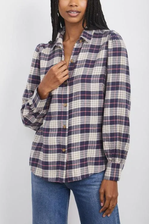 Women Rails Tops Angelica Shirt Almond Pink Navy