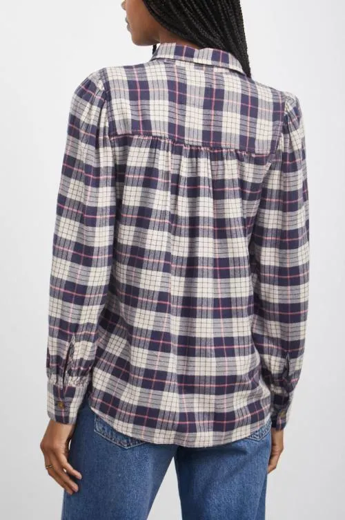 Women Rails Tops Angelica Shirt Almond Pink Navy