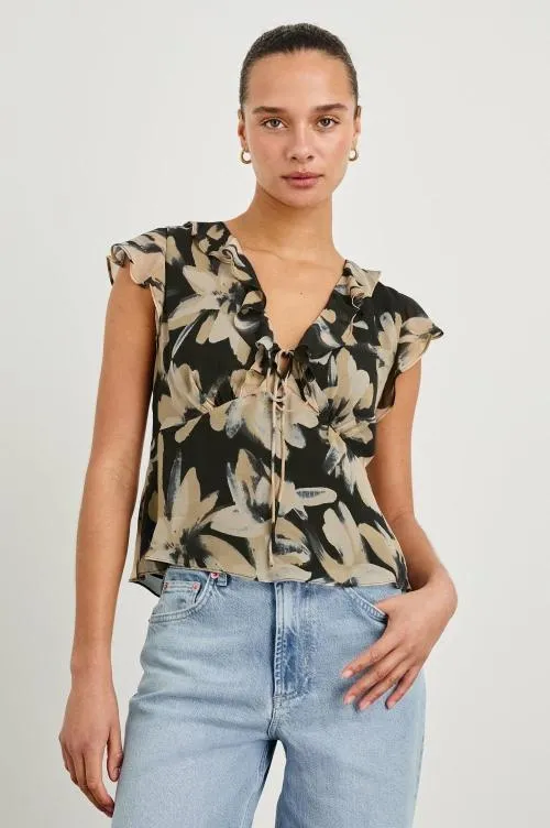 Women Rails Tops Carmine Top Charcoal Lily