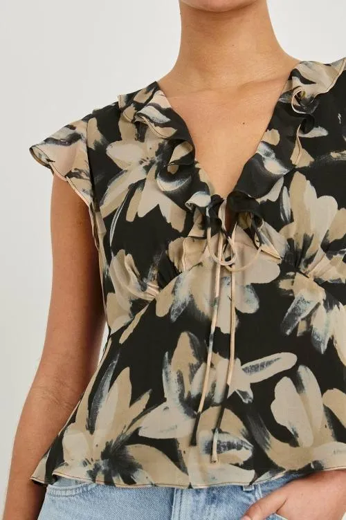 Women Rails Tops Carmine Top Charcoal Lily