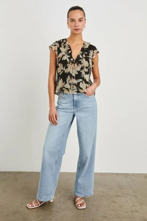 Women Rails Tops Carmine Top Charcoal Lily