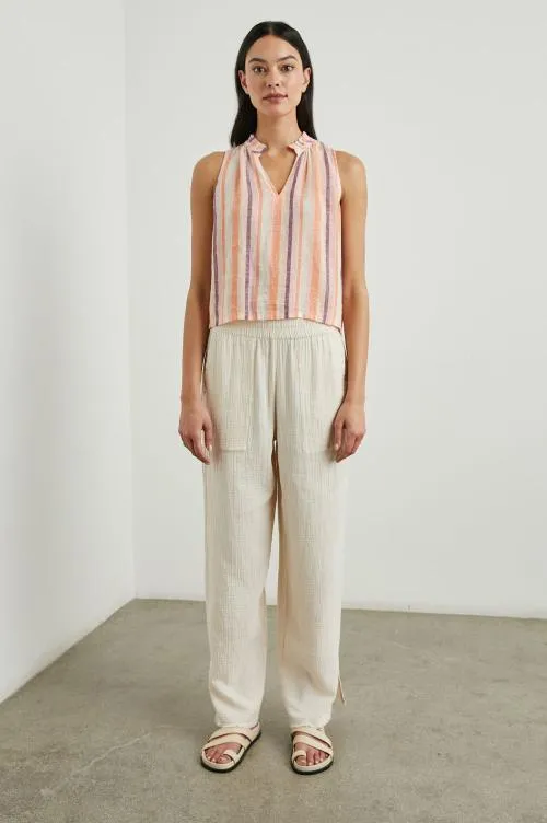 Women Rails Tops Christy Top Papaya Stripe Women Rails Tops Christy Top Papaya Stripe