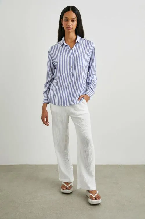 Women Rails Tops Elle Shirt Blue White Stripe Women Rails Tops Elle Shirt Blue White Stripe