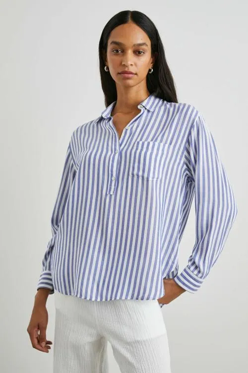 Women Rails Tops Elle Shirt Blue White Stripe Women Rails Tops Elle Shirt Blue White Stripe