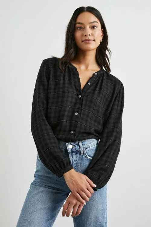 Women Rails Tops Eloise Top Onyx Lurex