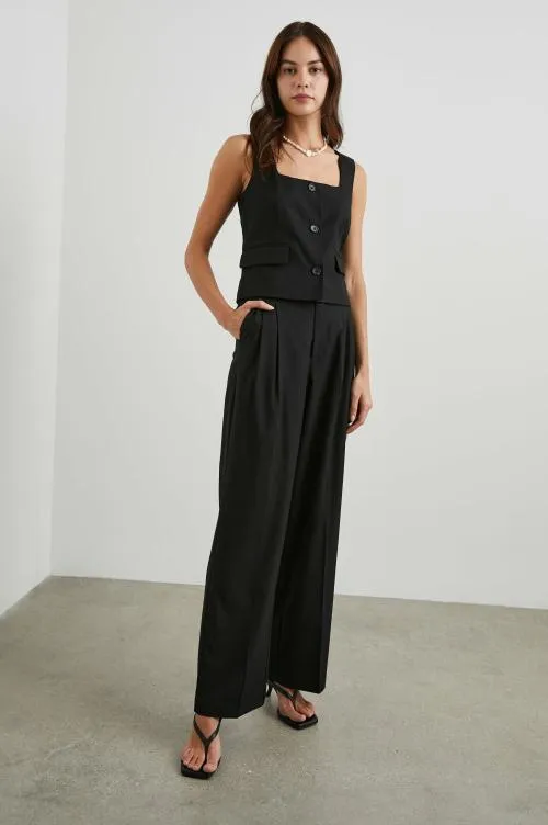 Women Rails Tops Guilia Vest Black Twill