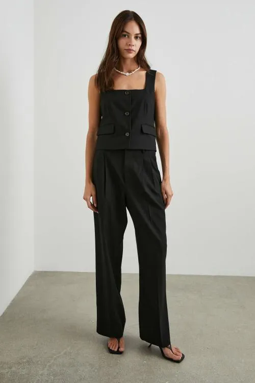 Women Rails Tops Guilia Vest Black Twill