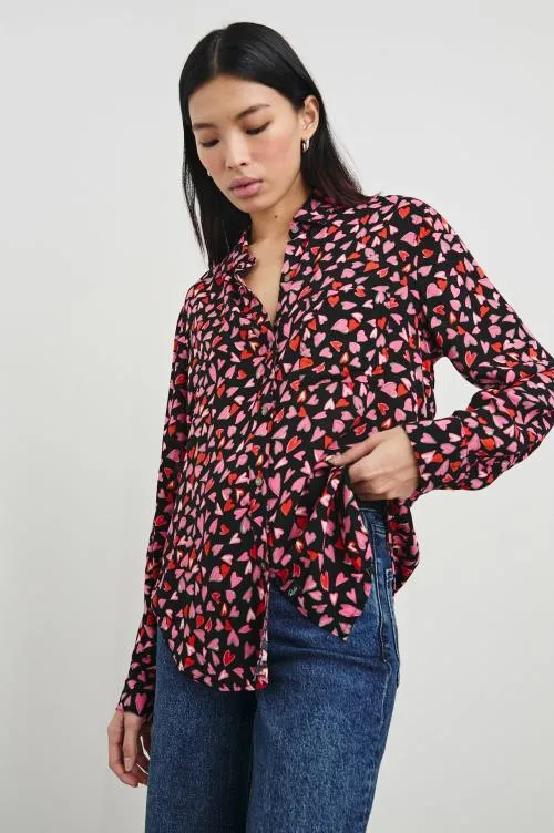 Women Rails Tops Josephine Shirt Love Struck Women Rails Tops Josephine Shirt Love Struck