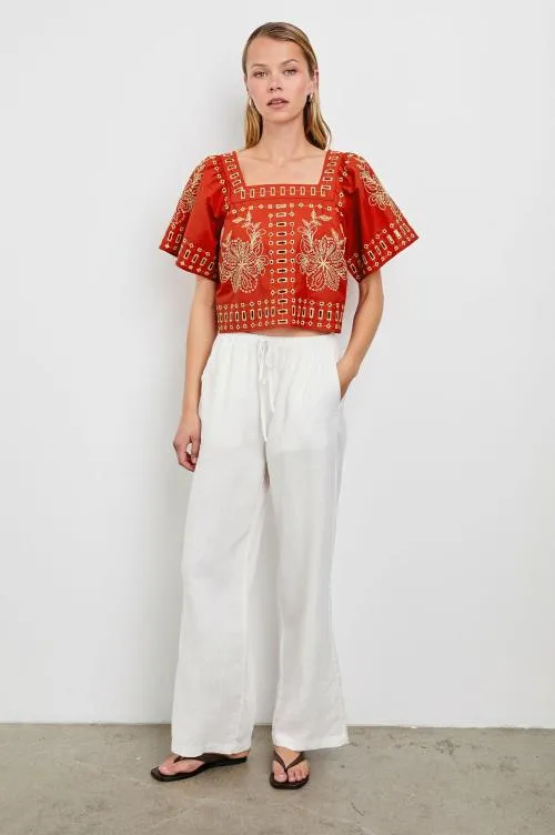 Women Rails Tops Laine Top Terracotta Women Rails Tops Laine Top Terracotta