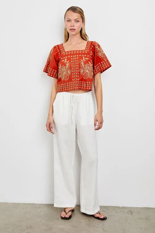 Women Rails Tops Laine Top Terracotta Women Rails Tops Laine Top Terracotta