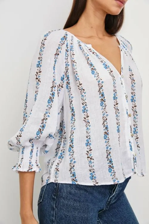 Women Rails Tops Mariah Top Bluebell Stripe Women Rails Tops Mariah Top Bluebell Stripe