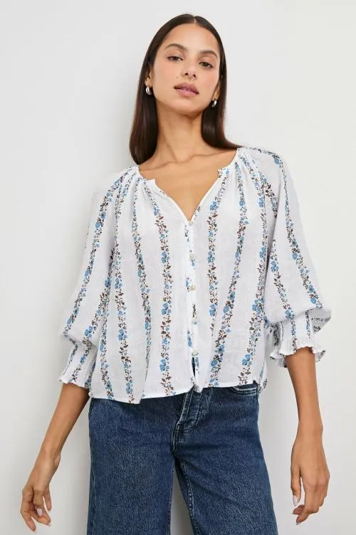 Women Rails Tops Mariah Top Bluebell Stripe Women Rails Tops Mariah Top Bluebell Stripe
