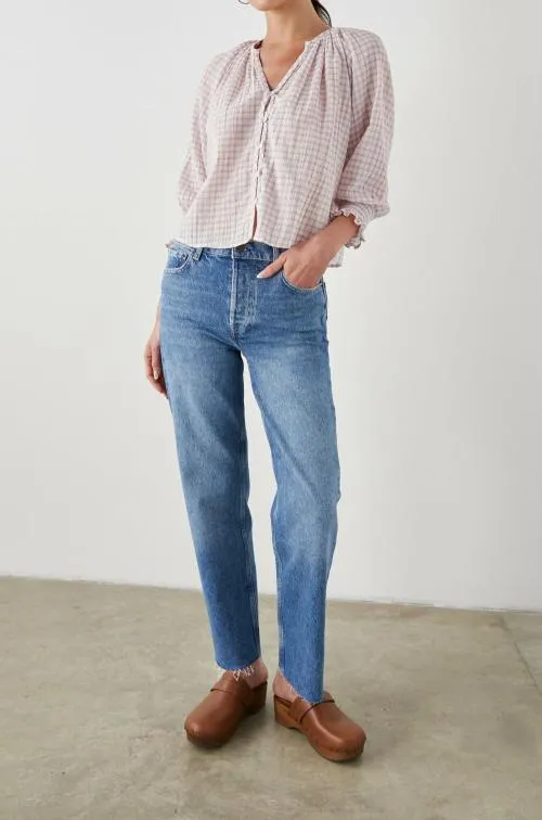 Women Rails Tops Mariah Top Soft Rose Check Women Rails Tops Mariah Top Soft Rose Check