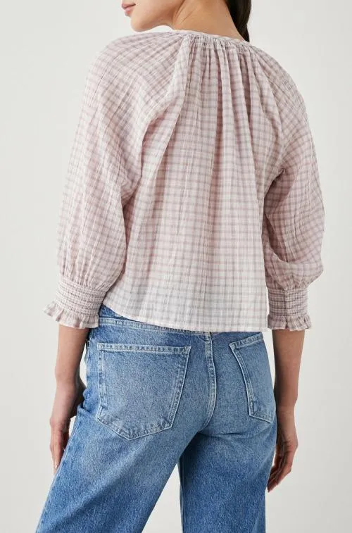 Women Rails Tops Mariah Top Soft Rose Check Women Rails Tops Mariah Top Soft Rose Check