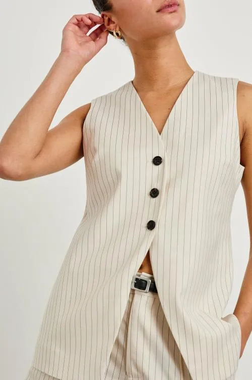 Women Rails Tops Mylah Vest Birch Pinstripe Women Rails Tops Mylah Vest Birch Pinstripe