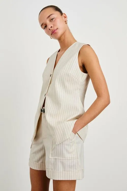 Women Rails Tops Mylah Vest Birch Pinstripe Women Rails Tops Mylah Vest Birch Pinstripe