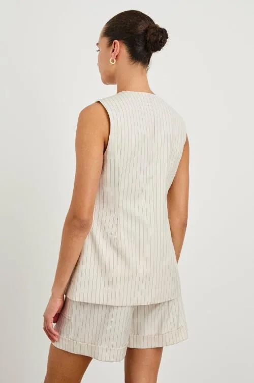Women Rails Tops Mylah Vest Birch Pinstripe Women Rails Tops Mylah Vest Birch Pinstripe
