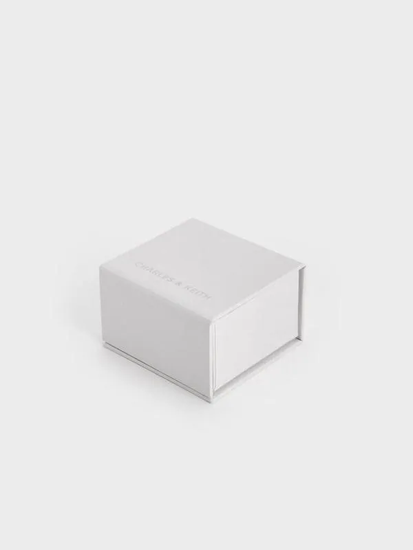 Women Reagan Crystal ChainLink Ring 8211 Silver CHARLES and KEITH Rings Women Reagan Crystal ChainLink Ring 8211 Silver CHARLES and KEITH Rings