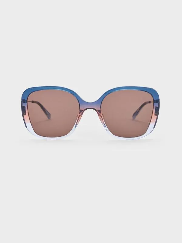 Women Recycled Acetate MulticolouredFrame Butterfly Sunglasses 8211 Multi CHARLES and KEITH Butterfly Women Recycled Acetate MulticolouredFrame Butterfly Sunglasses 8211 Multi CHARLES and KEITH Butterfly