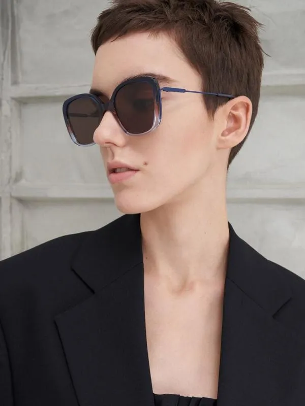Women Recycled Acetate MulticolouredFrame Butterfly Sunglasses 8211 Multi CHARLES and KEITH Butterfly