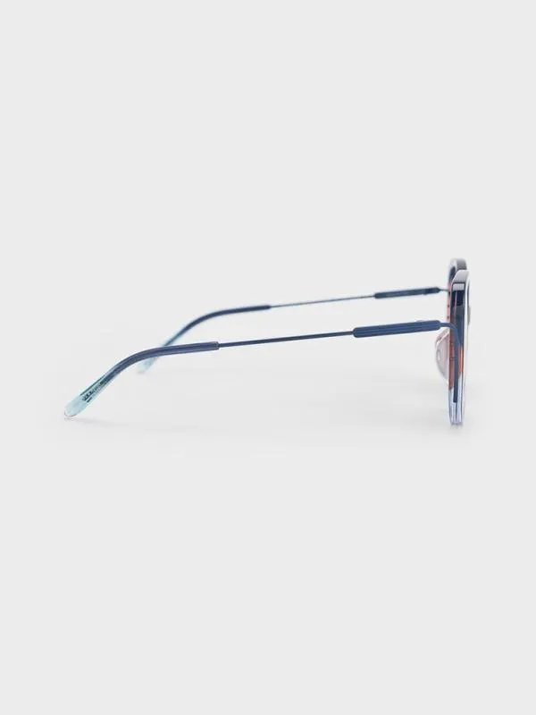 Women Recycled Acetate MulticolouredFrame Butterfly Sunglasses 8211 Multi CHARLES and KEITH Butterfly