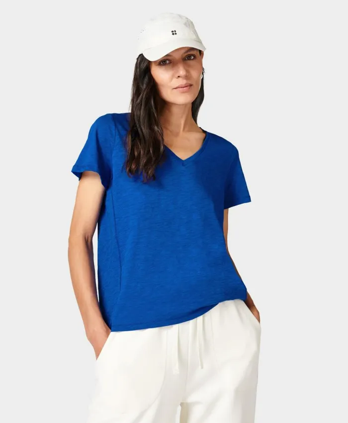 Women Refresh VNeck TShirt Lightning Blue Sweaty Betty TShirts