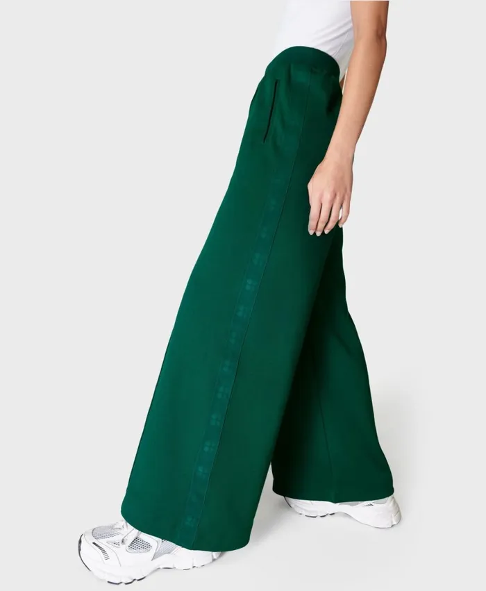 Women Retro Tricot Trousers Retro Green Sweaty Betty Trousers