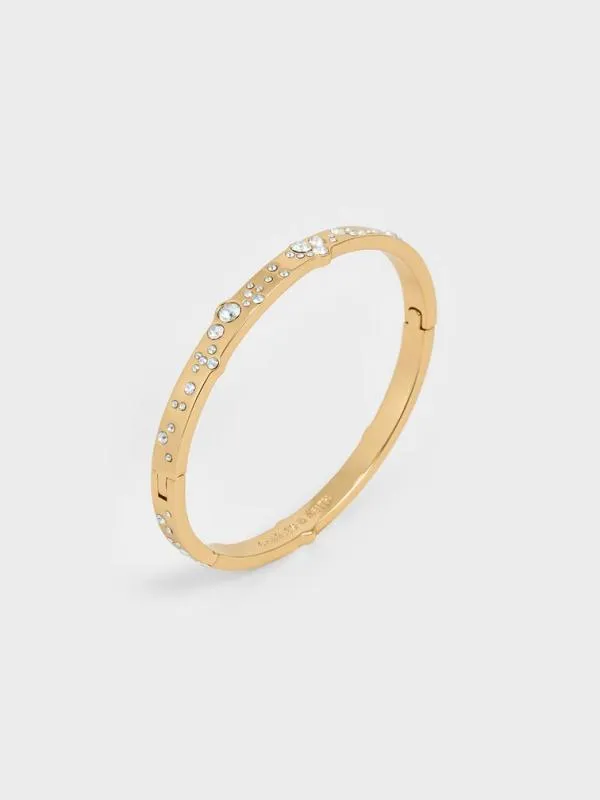 Women Reverie Crystal Bangle 8211 Gold CHARLES and KEITH Bracelets