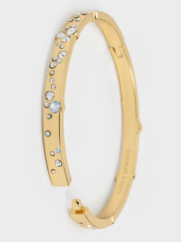 Women Reverie Crystal Bangle 8211 Gold CHARLES and KEITH Bracelets