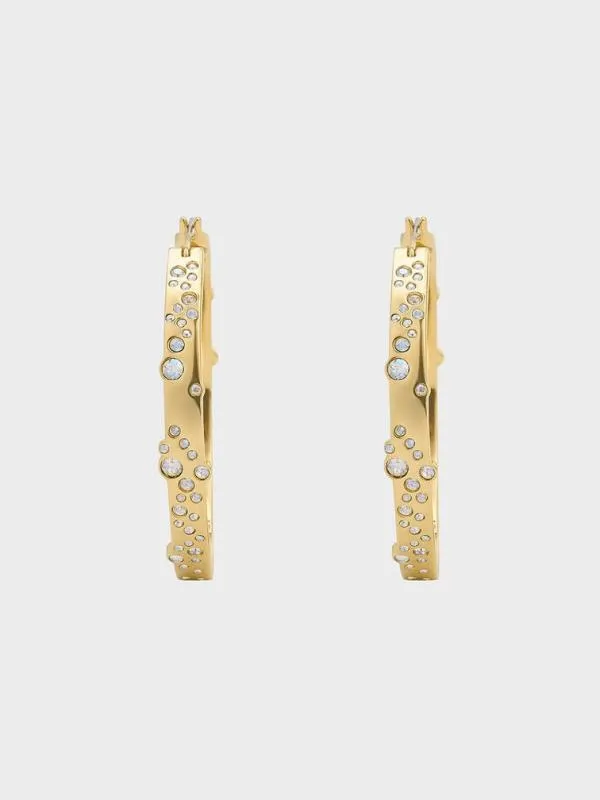 Women Reverie Crystal Large Hoop Earrings 8211 Gold CHARLES and KEITH Earrings Women Reverie Crystal Large Hoop Earrings 8211 Gold CHARLES and KEITH Earrings