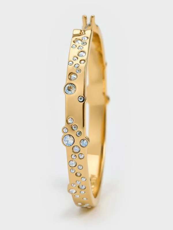 Women Reverie Crystal Large Hoop Earrings 8211 Gold CHARLES and KEITH Earrings Women Reverie Crystal Large Hoop Earrings 8211 Gold CHARLES and KEITH Earrings