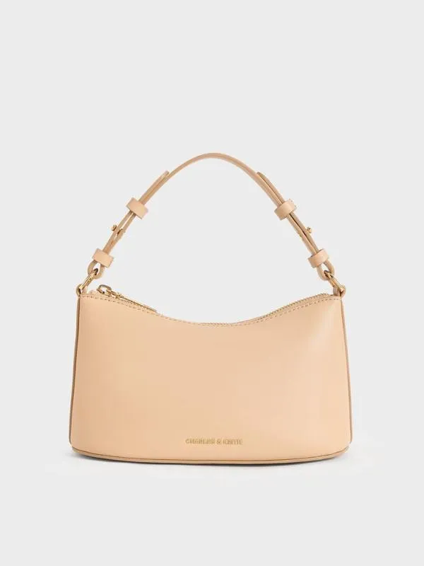 Women Robyn Elongated ChainHandle Bag 8211 Beige CHARLES and KEITH Crossbody Bags Women Robyn Elongated ChainHandle Bag 8211 Beige CHARLES and KEITH Crossbody Bags