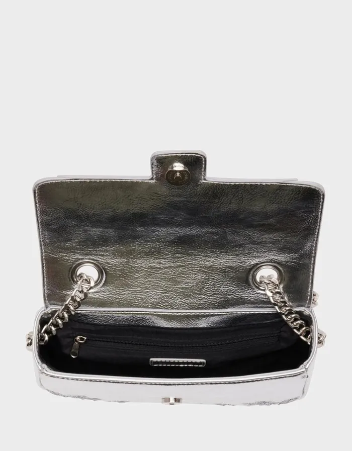 Women RODEO RHINESTONES FLAP BAG SILVER Silver Betsey Johnson Women RODEO RHINESTONES FLAP BAG SILVER Silver Betsey Johnson