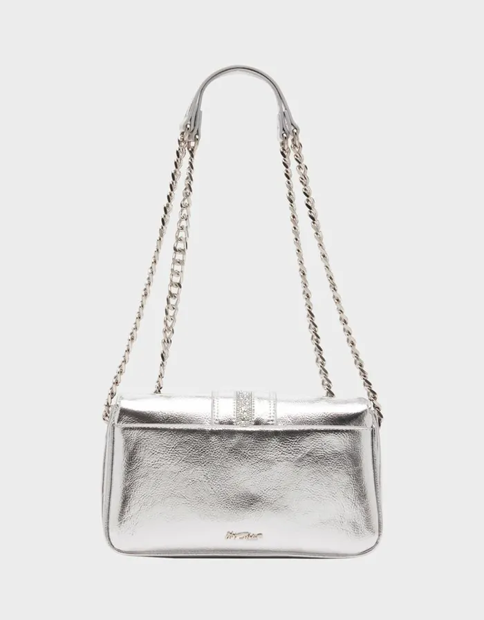 Women RODEO RHINESTONES FLAP BAG SILVER Silver Betsey Johnson Women RODEO RHINESTONES FLAP BAG SILVER Silver Betsey Johnson