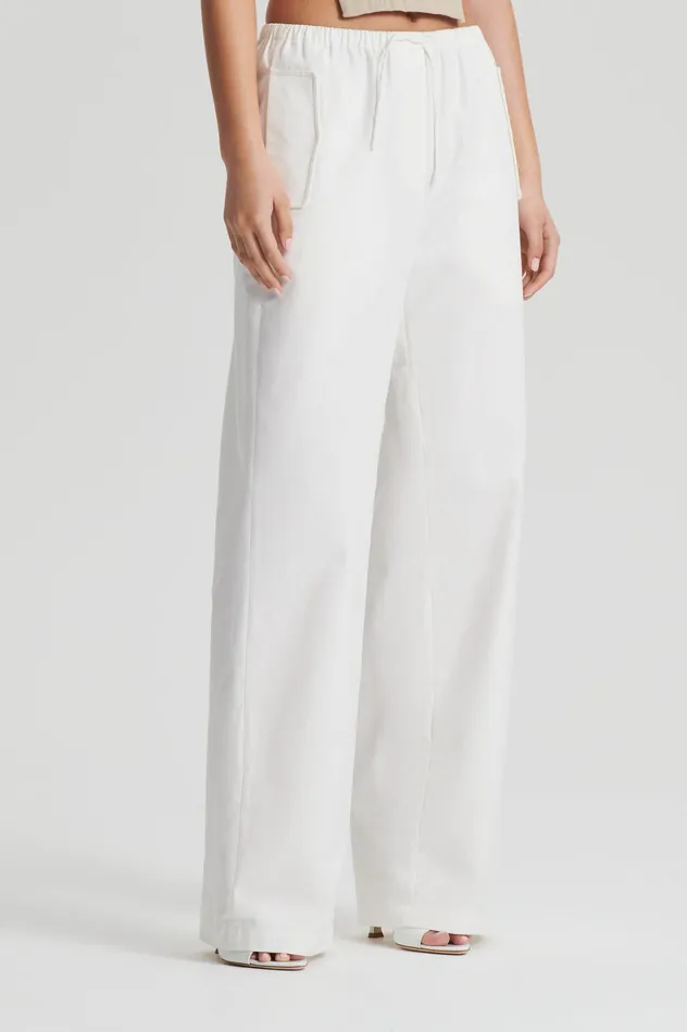 Women Scanlan Theodore POCKET CARGO WHITE Trousers Women Scanlan Theodore POCKET CARGO WHITE Trousers