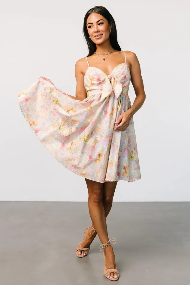 Women Short Dresses Baltic Born Camellia Mini Dress Pastel Multi