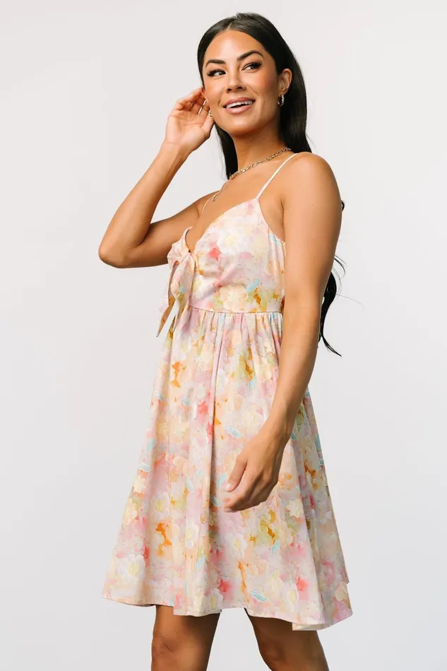 Women Short Dresses Baltic Born Camellia Mini Dress Pastel Multi Women Short Dresses Baltic Born Camellia Mini Dress Pastel Multi